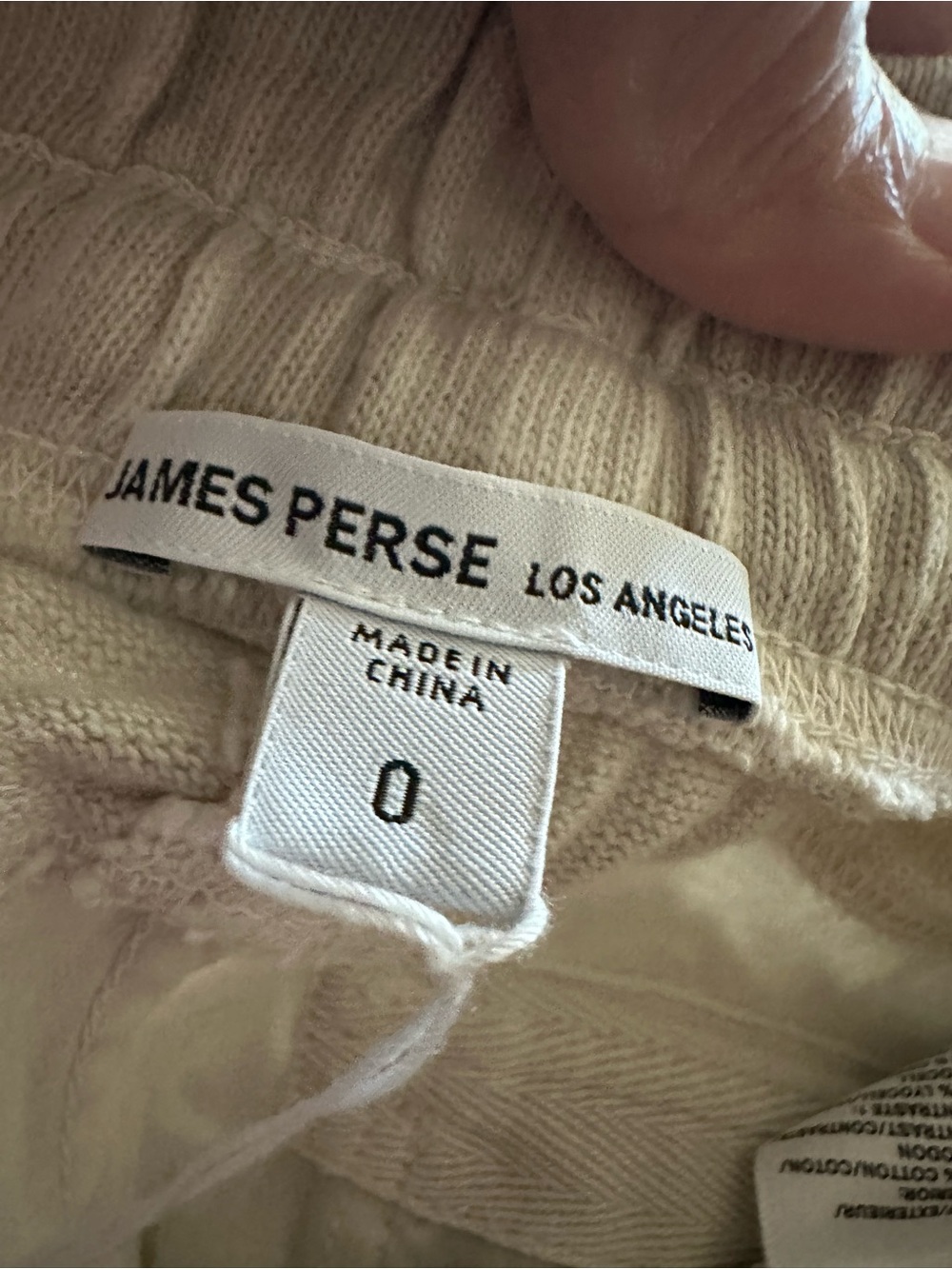James Perse Mixed Media Jogger Pants in Light Beige women 0 - Picture 8 of 13